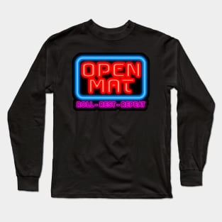 Open Mat - Jiu Jitsu rolls Long Sleeve T-Shirt